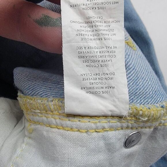 Nasty Gal Womens Ripped High Waist Jeans Size US 6 UK 10 Light Blue Denim - Picture 7 of 13